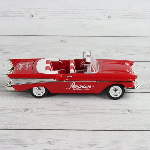 Vintage 1957 Red Chevy Convertible Reminisce Bank Key Liberty Classics - Picture 4 of 10